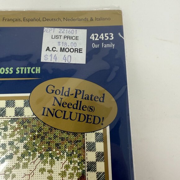 Bucilla Our Family Counted Cross Stitch Kit 42453 Birdhouse Cat Cottage - Picture 3 of 3